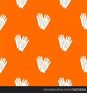 Glove pattern vector orange for any web design best. Glove pattern vector orange