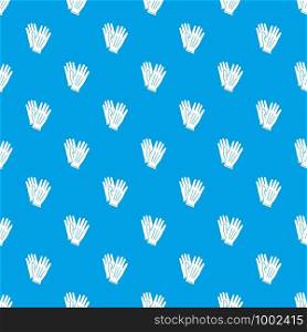Glove pattern vector seamless blue repeat for any use. Glove pattern vector seamless blue