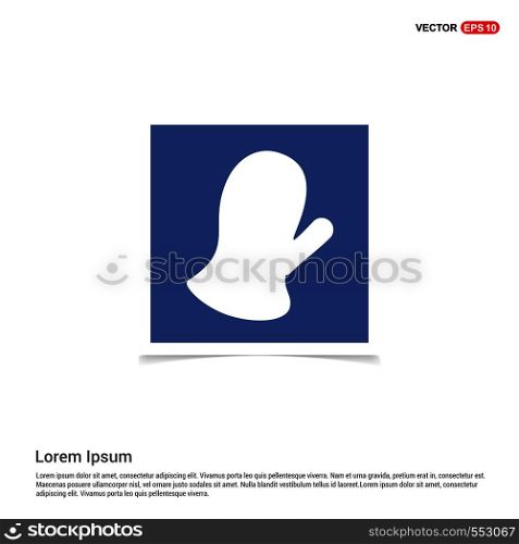 Gloves icon - Blue photo Frame