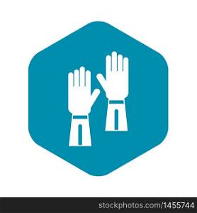 Gloves icon. Simple illustration of gloves vector icon for web. Gloves icon, simple style