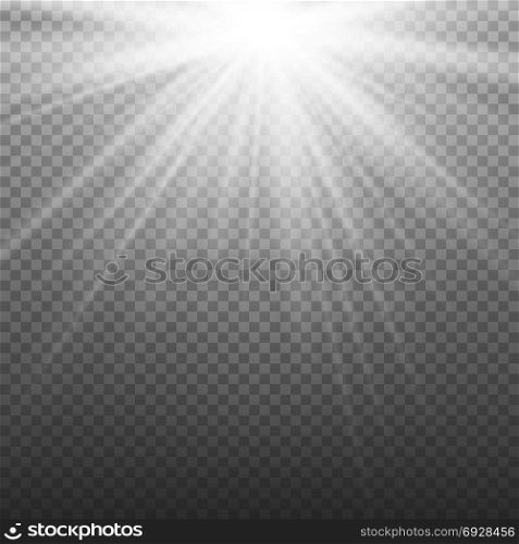 Glow Light Effect. Beam Rays Vector. Sunlight Special Lens Flare Light Effect. Isolated On Transparent Background. Vector Illustration. Light Beam Rays Vector. Light Effect Vector. Rays Burst Light.Isolated On Transparent Background. Vector