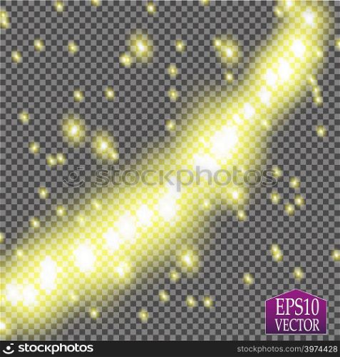 Glow light effect. Cloud of glittering dust. Vector illustration. Christmas flash Concept. Glow light effect. Cloud of glittering dust. Vector illustration. Christmas