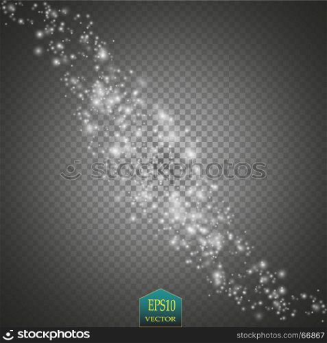 Glow light effect. Cloud of glittering dust. Vector illustration. Christmas. Glow light effect. Cloud of glittering dust. Vector illustration. Christmas flash Concept