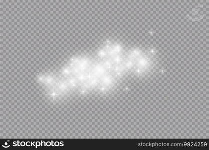 Glow light effect. Vector illustration. Christmas flash dust. White sparks and glitter and snowflakes special light effect. Vector sparkles on transparent background. Sparkling magic dust particles.. Glow light effect. Vector illustration. Christmas flash dust. White sparks and glitter and snowflakes special light effect. Vector sparkles on transparent background. Sparkling magic dust particles