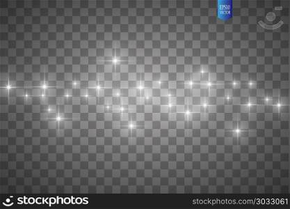 Glow light effect. Vector illustration. Christmas flash. dust. Glow light effect. Vector illustration. Christmas flash dust