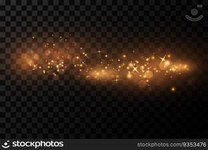 Glow light effect. Vector illustration. Christmas flash. dust.. Glow light effect. Vector illustration. Christmas flash. dust