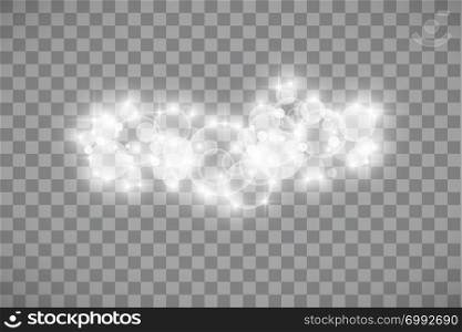 Glow light effect. Vector illustration. Christmas flash. dust. White sparks and glitter special light effect. vector sparkles on transparent background. Sparkling magic dust particles.. Glow light effect. Vector illustration. Christmas flash. dust. White sparks and glitter special light effect. vector sparkles on transparent background. Sparkling magic dust particles