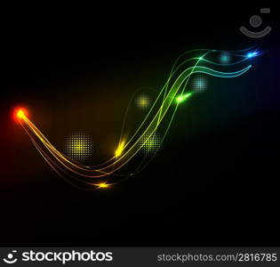 glowing abstract background