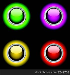 Glowing buttons