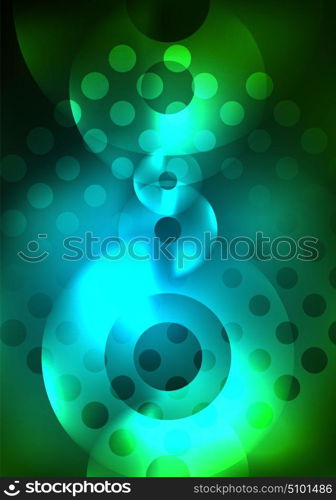 Glowing circles in the dark. Glowing circles in the dark, futuristic vector abstract background design template