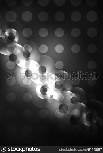 Glowing circles in the dark. Glowing circles in the dark, futuristic vector abstract background design template