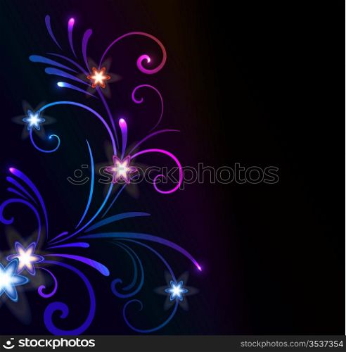glowing floral background