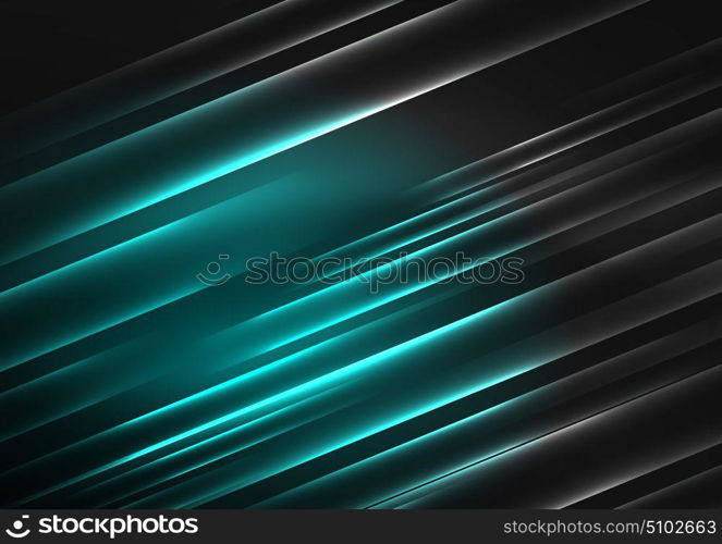 Glowing futuristic lines. Glowing futuristic lines in the dark space with stars concept. Energy technology idea