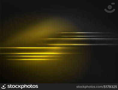 Glowing futuristic lines. Glowing futuristic lines in the dark space with stars concept. Energy technology idea