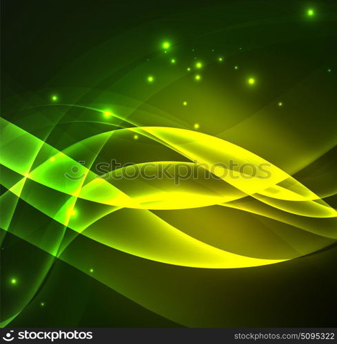 Glowing geometric shapes. Glowing geometric shapes in dark space background