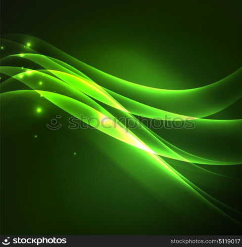 Glowing geometric shapes. Glowing geometric shapes in dark space background