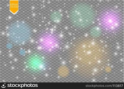 Glowing magical wave of glitter star. Graphic concept for your design. Glowing magical wave of glitter star. Graphic concept for your design. Vector