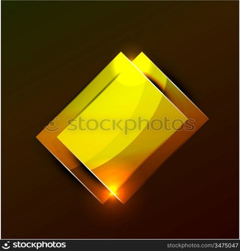 Glowing rectangular shapes on black