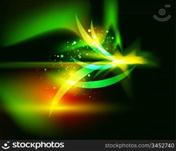 Glowing shiny abstract background