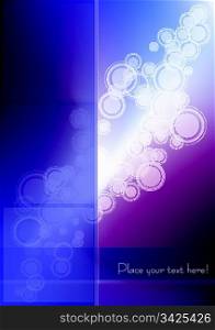 Glowing shiny background with circles design, vector illustration