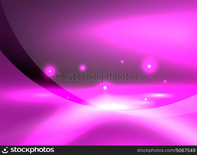 Glowing shiny wave background. Glowing purple shiny wave background, vector energy concept illustration