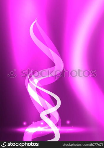 Glowing shiny wave background. Glowing purple shiny wave background, vector energy concept illustration