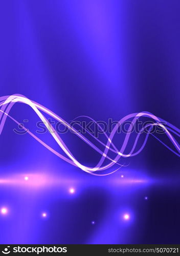 Glowing shiny wave background. Glowing shiny wave background, vector energy concept illustration