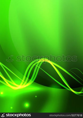 Glowing shiny wave background. Glowing shiny wave background, vector energy concept illustration