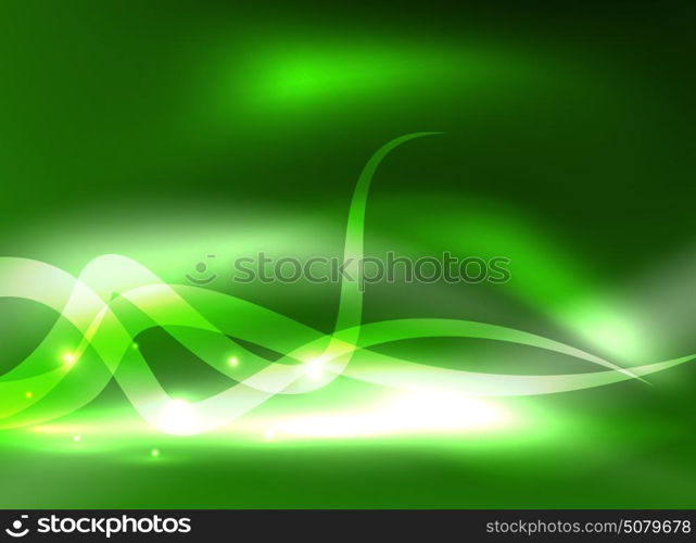 Glowing shiny wave background. Glowing shiny wave background, vector energy concept illustration