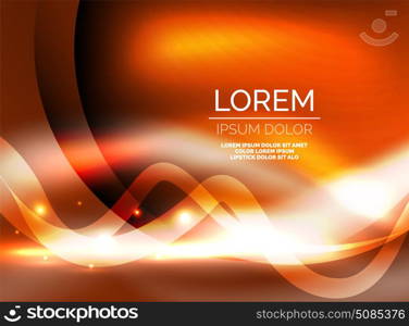 Glowing shiny wave background. Glowing shiny wave background, vector energy concept illustration