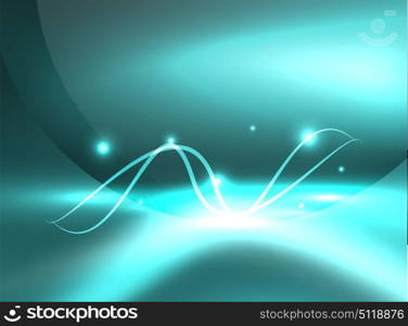 Glowing shiny wave background. Glowing shiny wave background, vector energy concept illustration