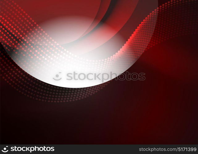 Glowing wave created with particles on dark color background. Glowing wave created with particles on dark color background. Vector digital techno illustration