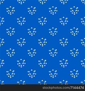 Glucose pattern vector seamless blue repeat for any use. Glucose pattern vector seamless blue