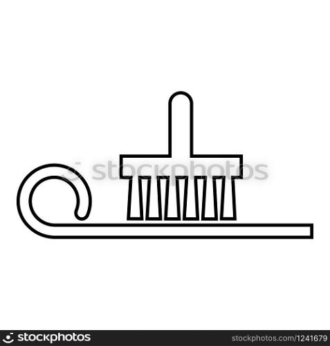 Glue applied to wallpaper Designation on wallpaper symbol icon outline black color vector illustration flat style simple image. Glue applied to wallpaper Designation on wallpaper symbol icon outline black color vector illustration flat style image