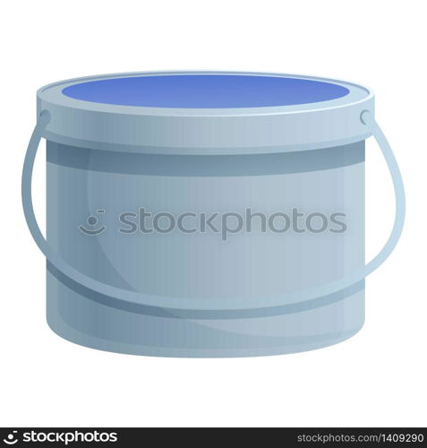 Glue bucket icon. Cartoon of glue bucket vector icon for web design isolated on white background. Glue bucket icon, cartoon style