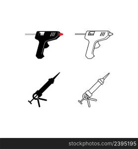 Glue gun vector icon .illustration design template.