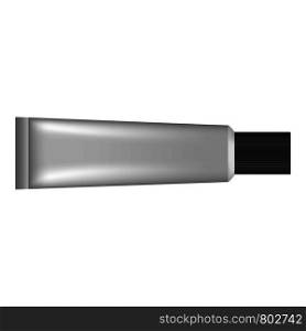 Glue tube icon. Realistic illustration of glue tube vector icon for web design isolated on white background. Glue tube icon, realistic style