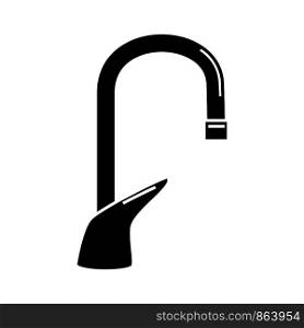 Glyph faucet water icon. Simple vector illustration isolated on white background.. Glyph faucet water icon. Simple vector illustration isolated
