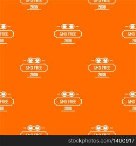 Gmo free health pattern vector orange for any web design best. Gmo free health pattern vector orange