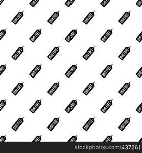 GMO free price tag pattern seamless in simple style vector illustration. GMO free price tag i pattern vector