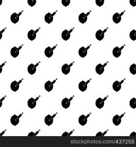 GMO lemon with syringe pattern seamless in simple style vector illustration. GMO lemon with syringe pattern vector