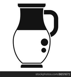 Gmo milk jug icon simple vector. Agriculture food. Medicine healthy. Gmo milk jug icon simple vector. Agriculture food
