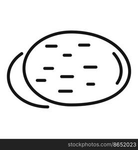 Gmo potato icon outline vector. Dna food. Gene medicine. Gmo potato icon outline vector. Dna food