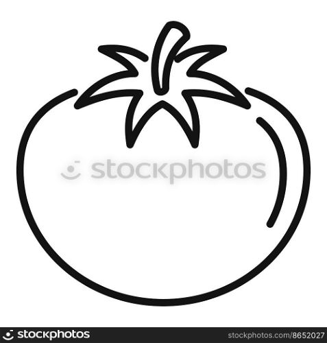 Gmo tomato icon outline vector. Dna food. Medicine science. Gmo tomato icon outline vector. Dna food