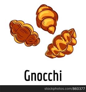 Gnocchi icon. Cartoon of gnocchi vector icon for web design isolated on white background. Gnocchi icon, cartoon style