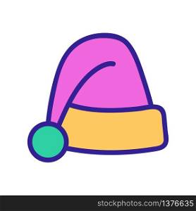 gnome hat icon vector. gnome hat sign. color symbol illustration. gnome hat icon vector outline illustration