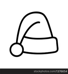 gnome hat icon vector. gnome hat sign. isolated contour symbol illustration. gnome hat icon vector outline illustration
