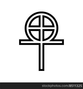 gnosticism religion line icon vector. gnosticism religion sign. isolated contour symbol black illustration. gnosticism religion line icon vector illustration