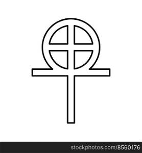 gnosticism religion line icon vector. gnosticism religion sign. isolated contour symbol black illustration. gnosticism religion line icon vector illustration