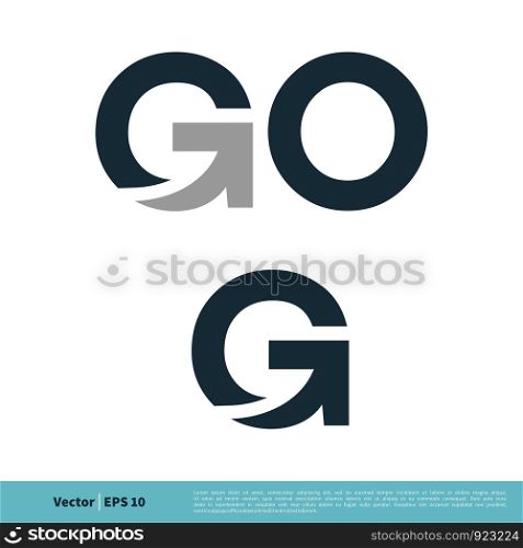 Go and G Letter Icon Vector Logo Template Illustration Design. Vector EPS 10.